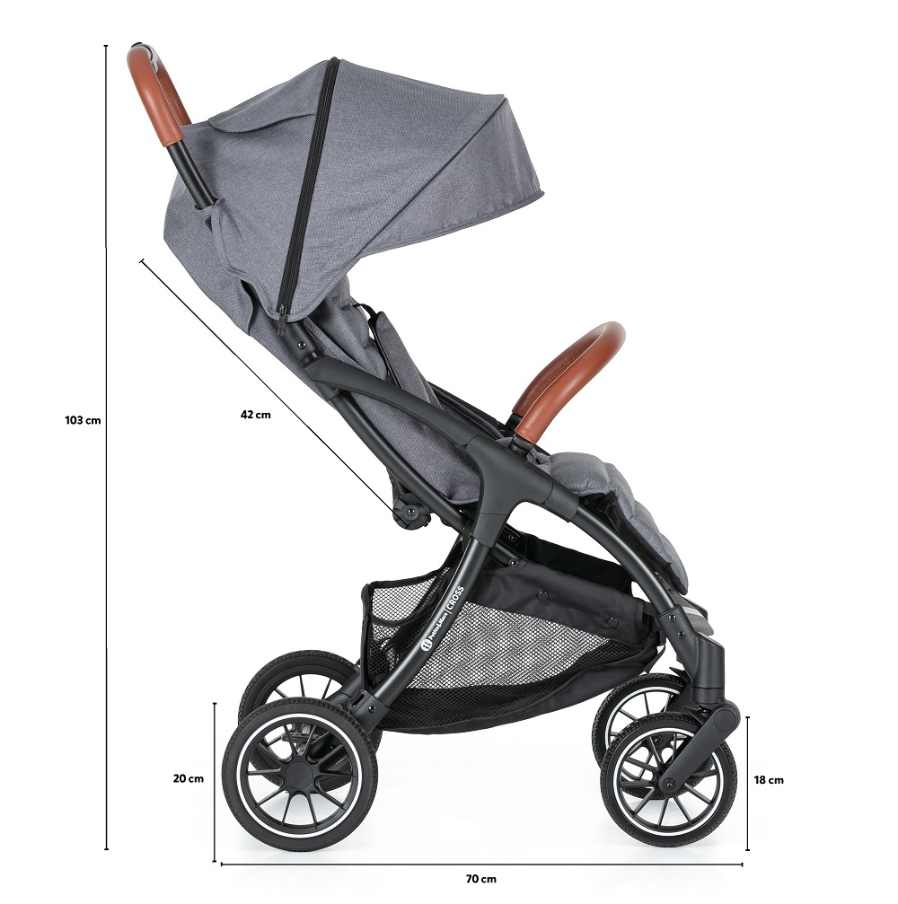 PETITE&amp;MARS Kočík športový Cross Ultimate Grey