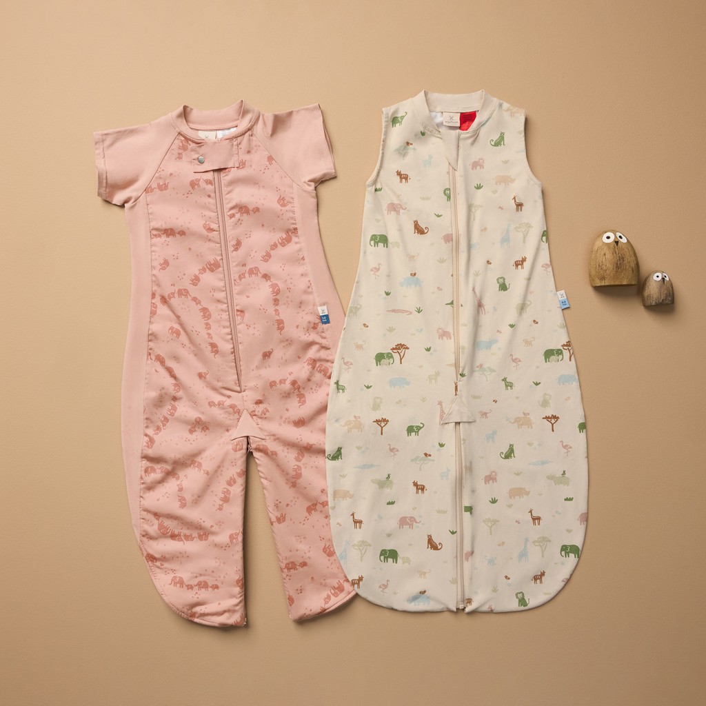ERGOPOUCH Vak a overal na spanie 2v1 organická bavlna Suit Savannah 8-24 m, 8-14 kg, 0,2 tog