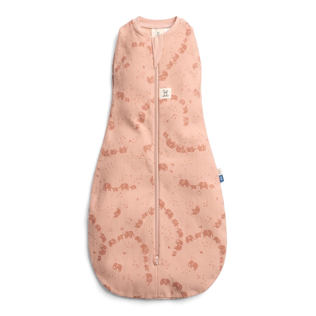 ERGOPOUCH Zavinovačka a vak na spanie 2v1 Cocoon Elephant Parade 6-12 m, 8-10 kg, 1 tog