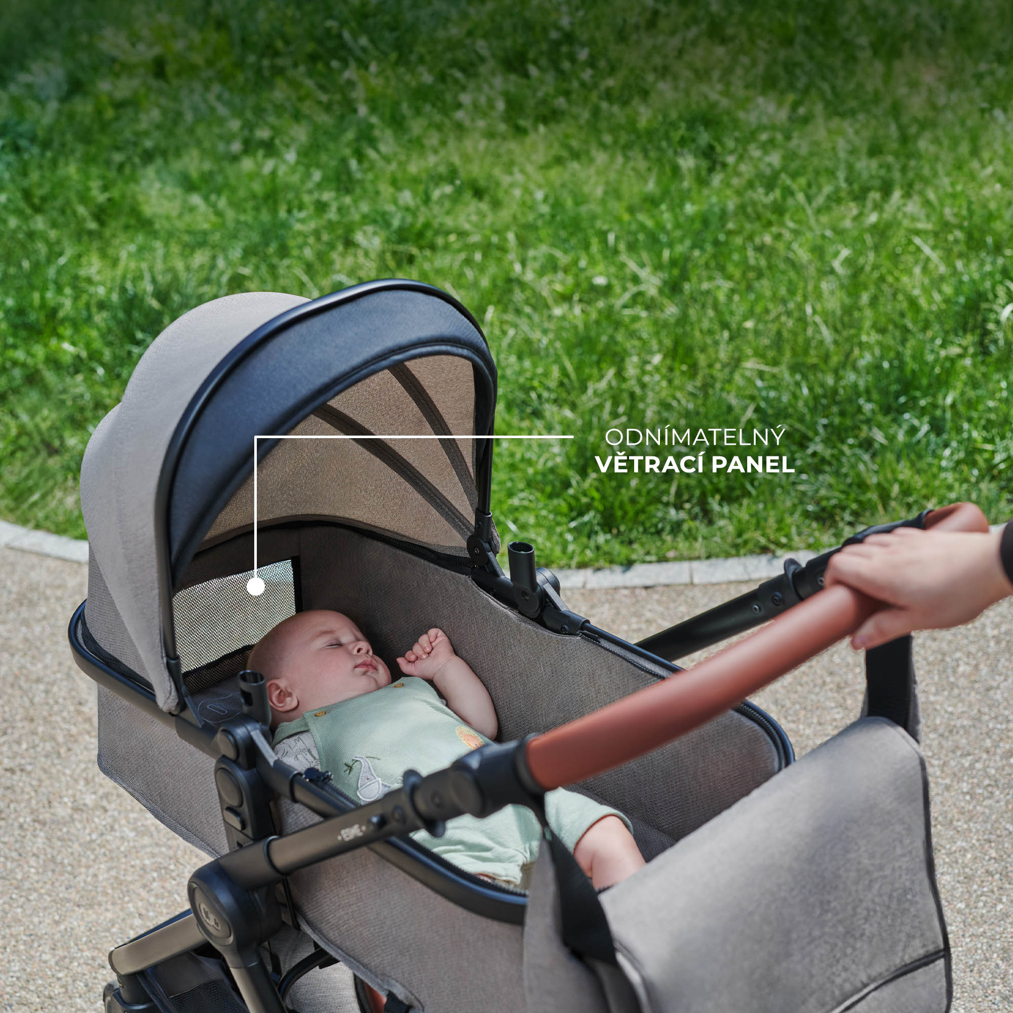 KINDERKRAFT Kočík kombinovaný 3v1 Esme Pro Sand Beige