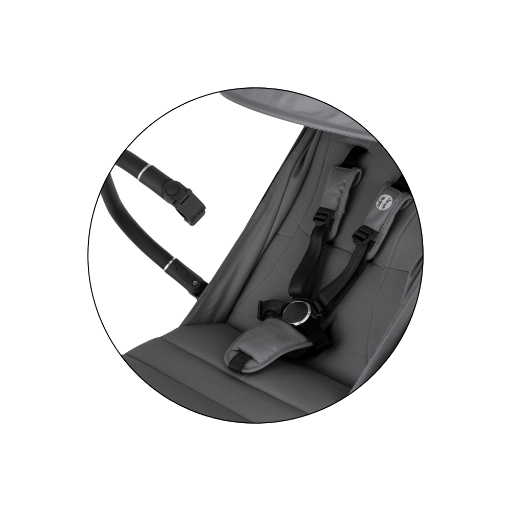 PETITE&amp;MARS Kočík športový Zip Smoky Anthracite