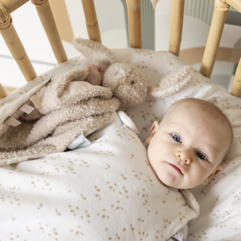 NATTOU Maznáčik plyšový maxi Teddy zajačik 28 x 28 cm, 0m+