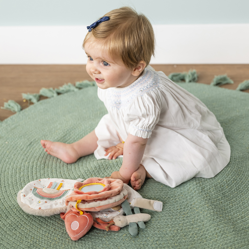 NATTOU Knižka plyšová ježko Zoe s aktivitami 14 cm Mila, Zoe &amp; Lana