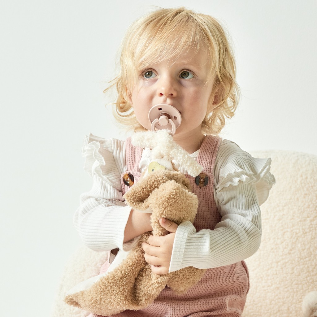 NATTOU Maznáčik plyšový Teddy nosorožec 28 x 28 cm, 0m+