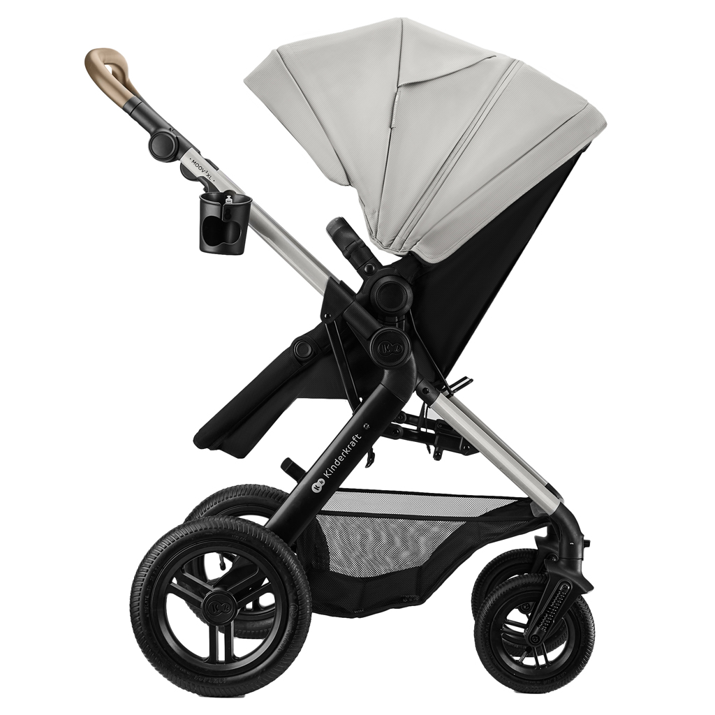 KINDERKRAFT Kočík kombinovaný 3v1 Moov 2 XL Air Grey