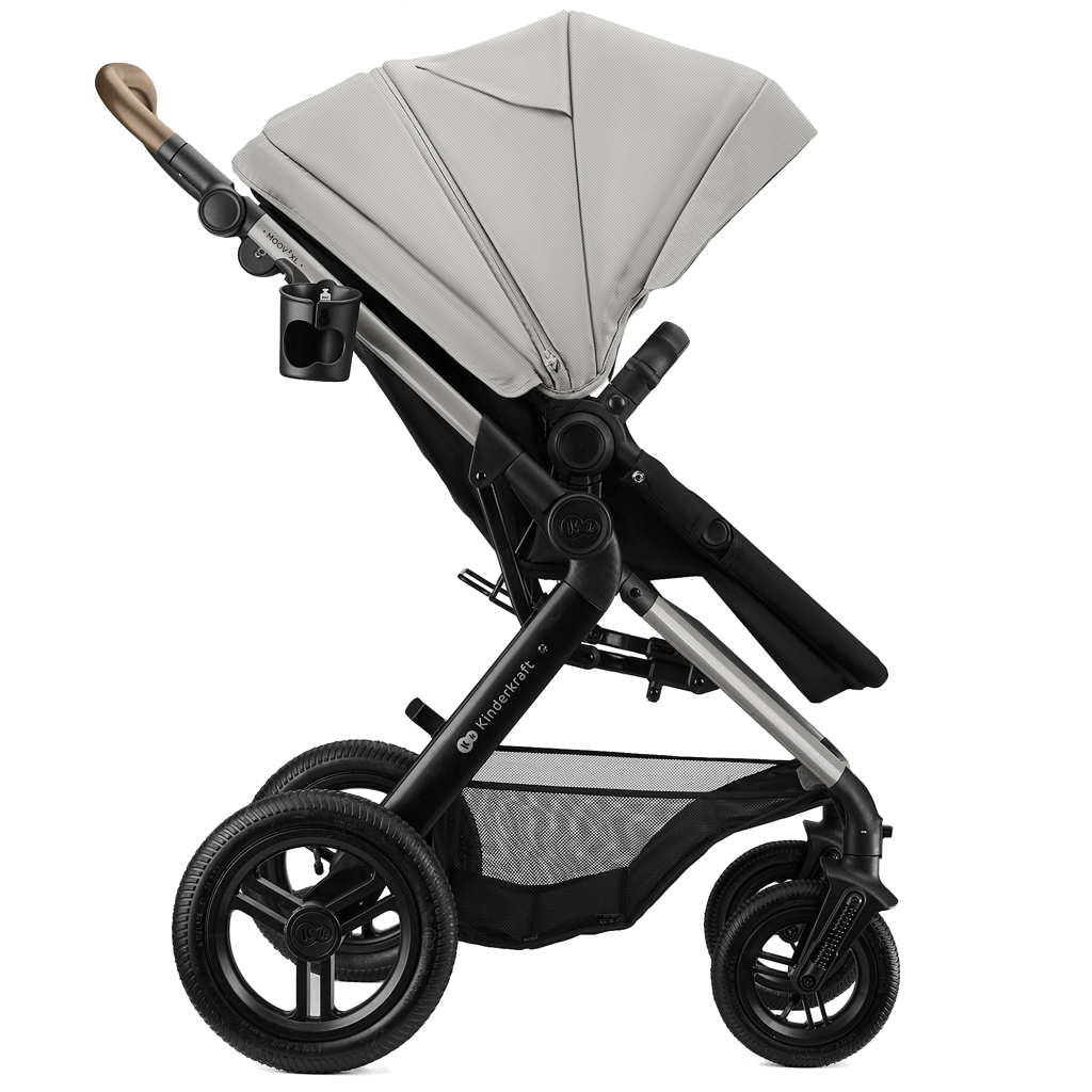 KINDERKRAFT Kočík kombinovaný 3v1 Moov 2 XL Air Grey