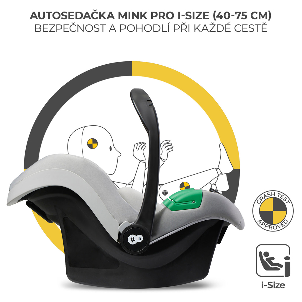 KINDERKRAFT Kočík kombinovaný 3v1 Moov 2 XL Air Grey