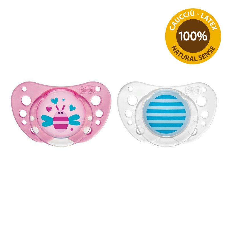 CHICCO Cumlík Physio Air kaučuk 16-36m dievča 2 ks