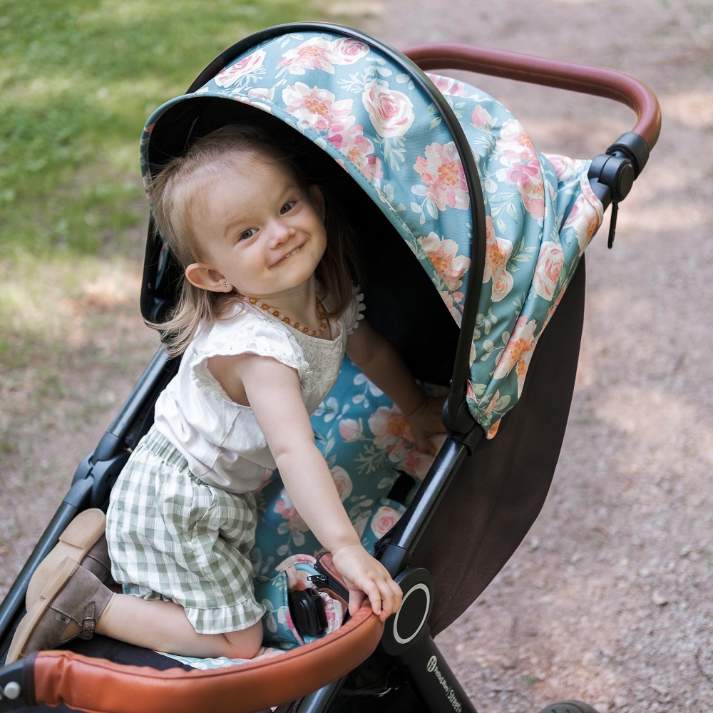 PETITE&amp;MARS Strieška na kočík Street+/Street2 Limited 100 Roses