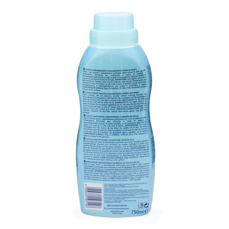 6x CHICCO Aviváž koncentrovaná Sladký Púder 750 ml (6x30 praní)