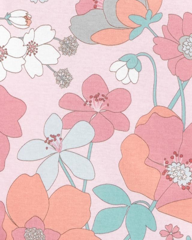 CARTER'S Body krátky rukáv Floral Pink dievča LBB 5 ks PRE/ veľ. 46