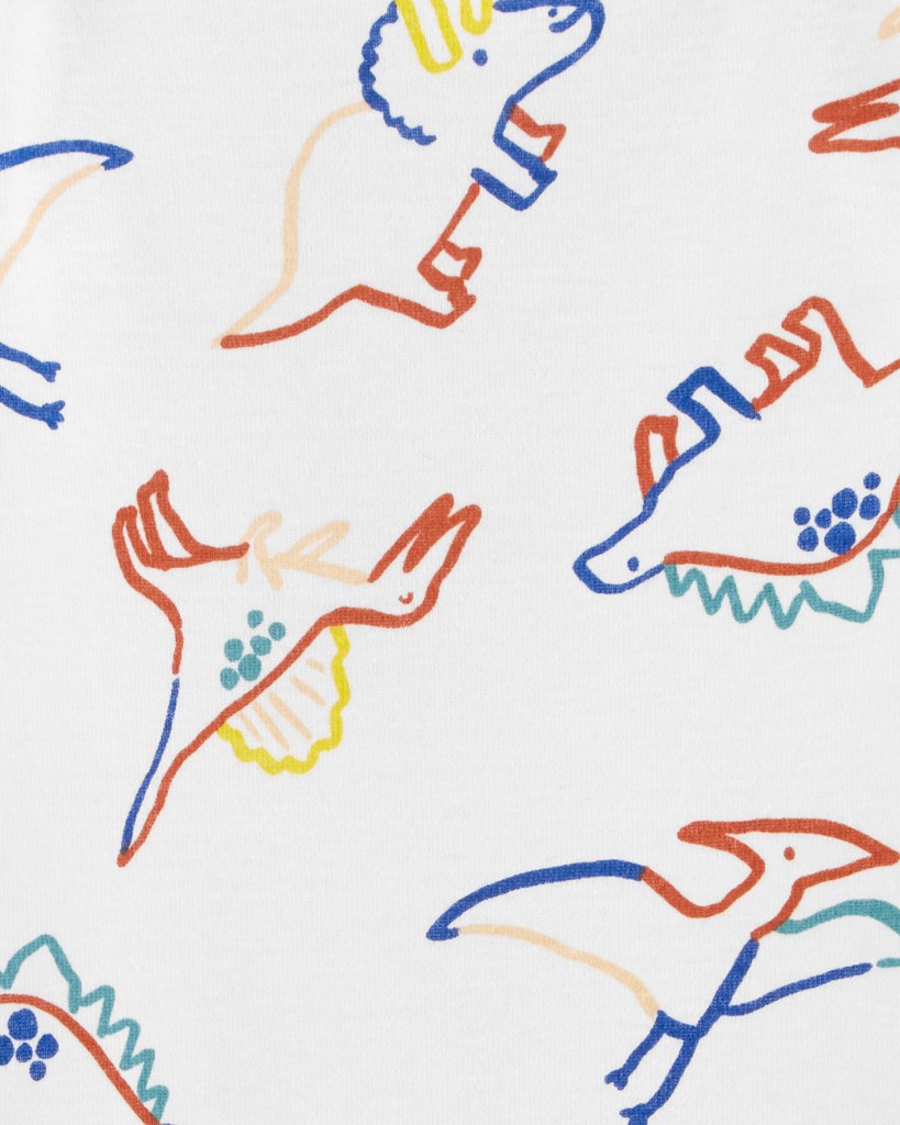 CARTER'S Body krátky rukáv Ivory Dino chlapec 3m