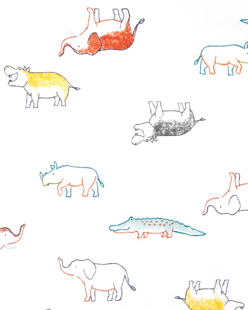 CARTER'S Body krátky rukáv Multicolor Dino chlapec 3ks NB/ veľ. 56
