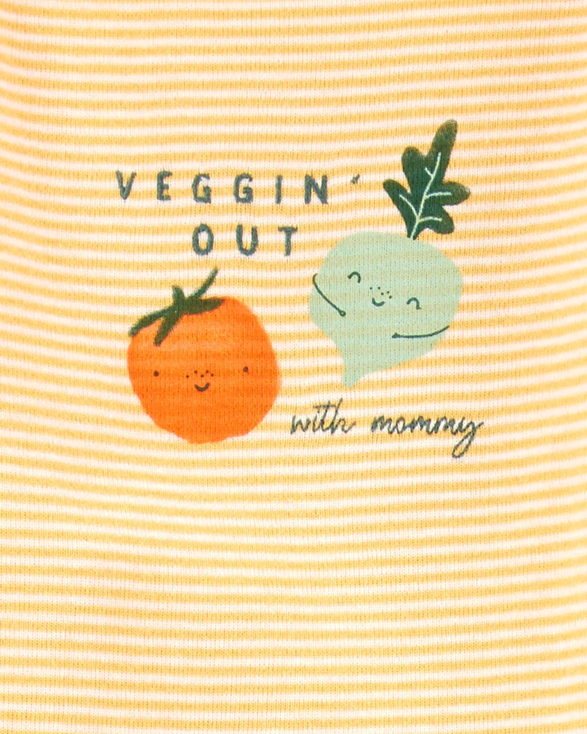 CARTER'S Body krátky rukáv Veggies neutrál LBB 5 ks PRE, veľ. 46
