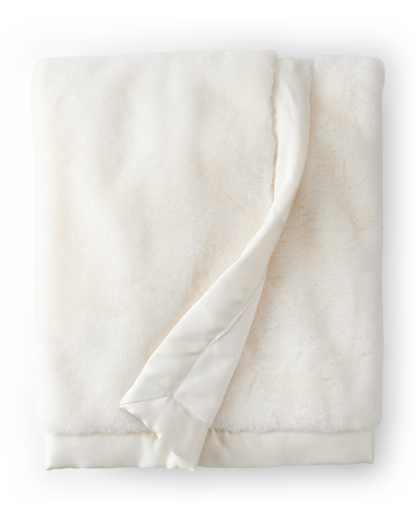 CARTERS Deka umelá kožušinka White 80x110 cm