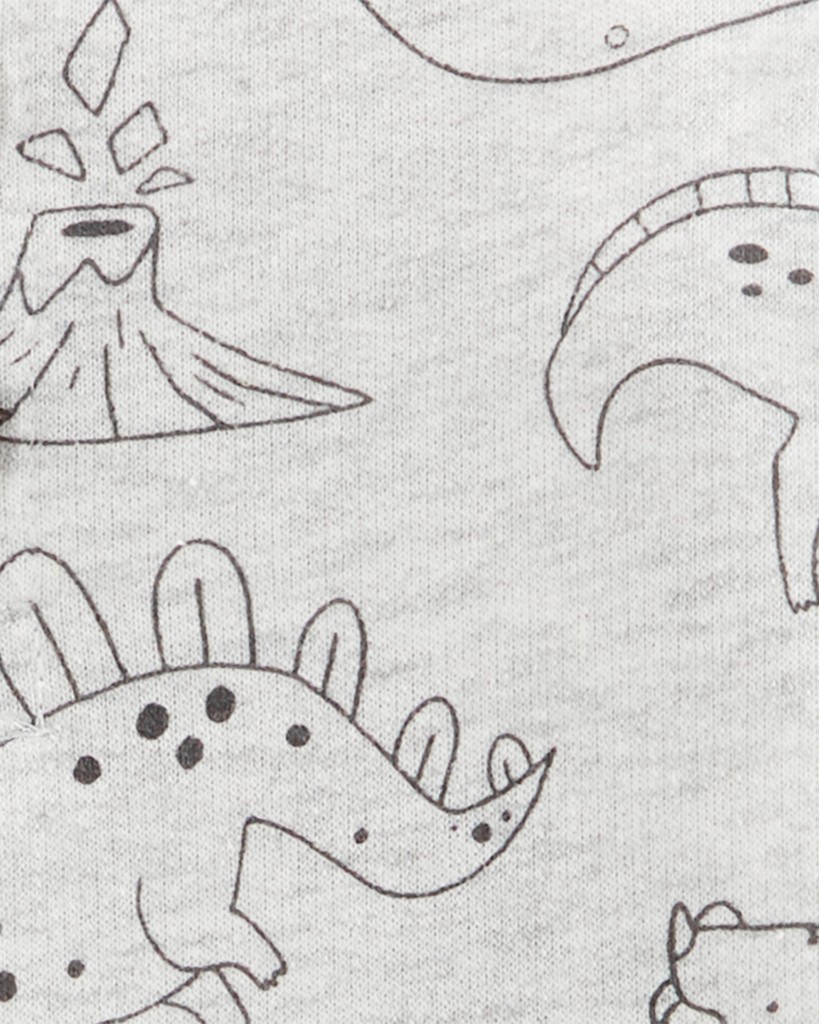 CARTER'S Overal bez nožičiek Grey Dino chlapec NB/ veľ. 56