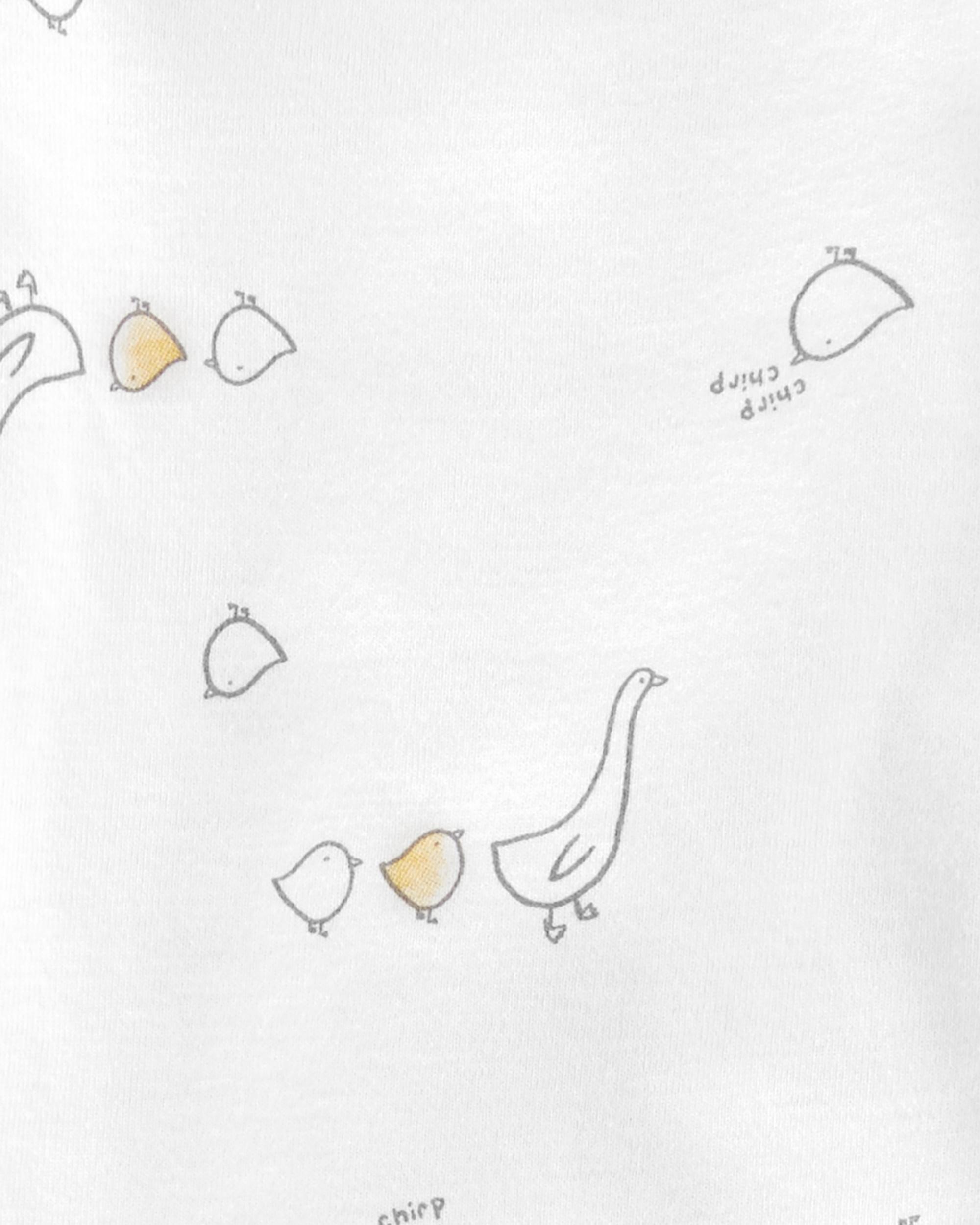 CARTER'S Set 3dielny body kr. rukáv, body dl. rukáv, tepláky Grey Chick neutrál LBB PRE, veľ. 46