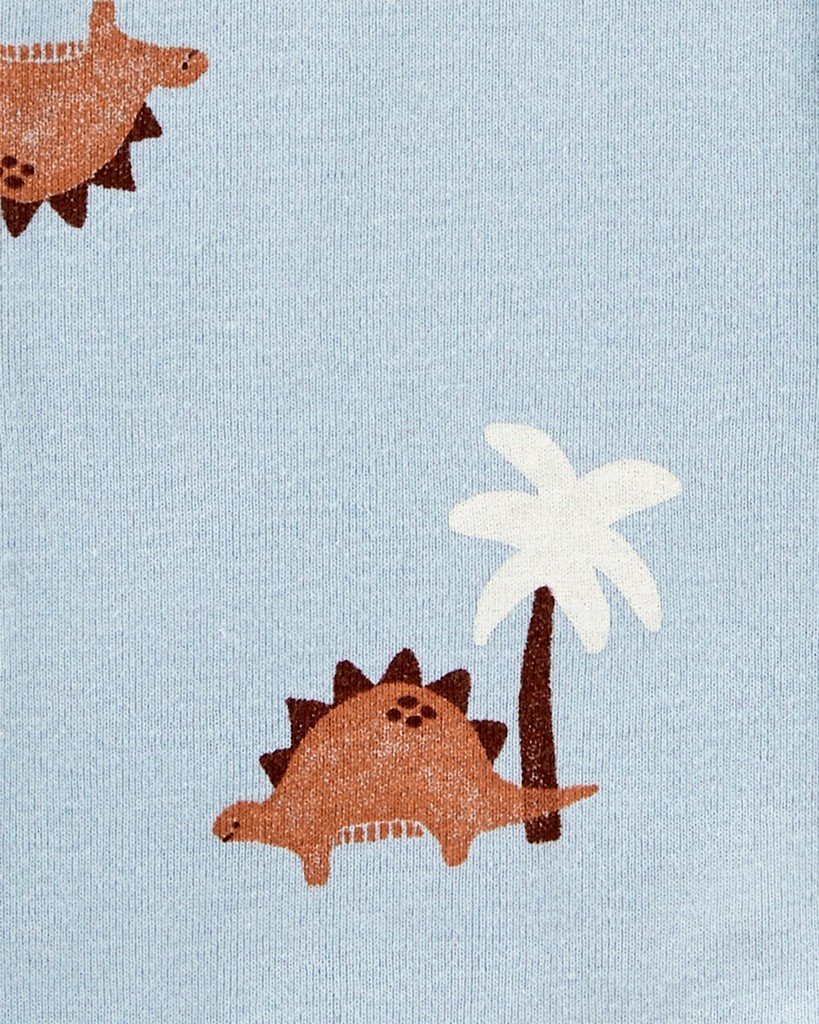 CARTER'S Set 3dielny body kr. rukáv, overal, tepláky Blue Dino chlapec LBB NB/veľ. 56