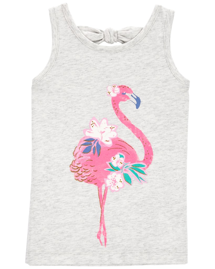 CARTERS Tričko na ramienka Pink Flamingo dievča 18m