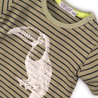 DIRKJE Tričko krátky rukáv C-SO TROPICAL TOUCAN DO IT 68 Green