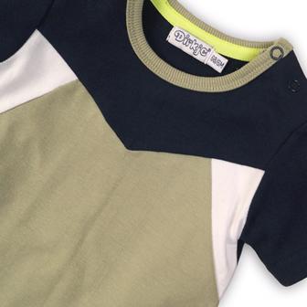 DIRKJE Tričko krátky rukáv C-SO TROPICAL TOUCAN DO IT 68 Green-Navy