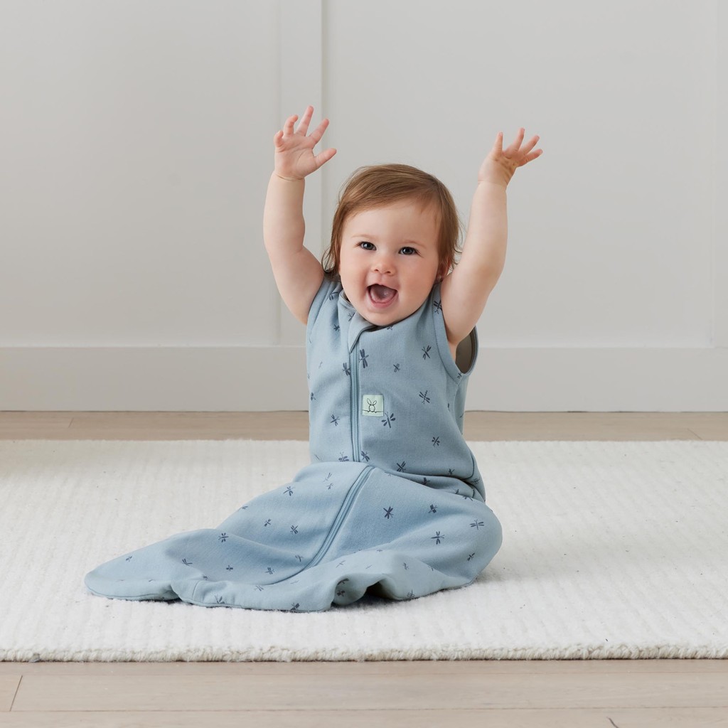 ERGOPOUCH Vak na spanie organická bavlna Jersey Dragonflies 3-12 m, 6-10 kg, 1 tog