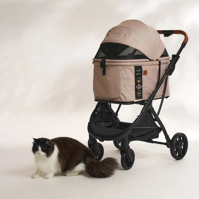 FIKAGO Kočík pre mačky / psov Agile Huggy Beige