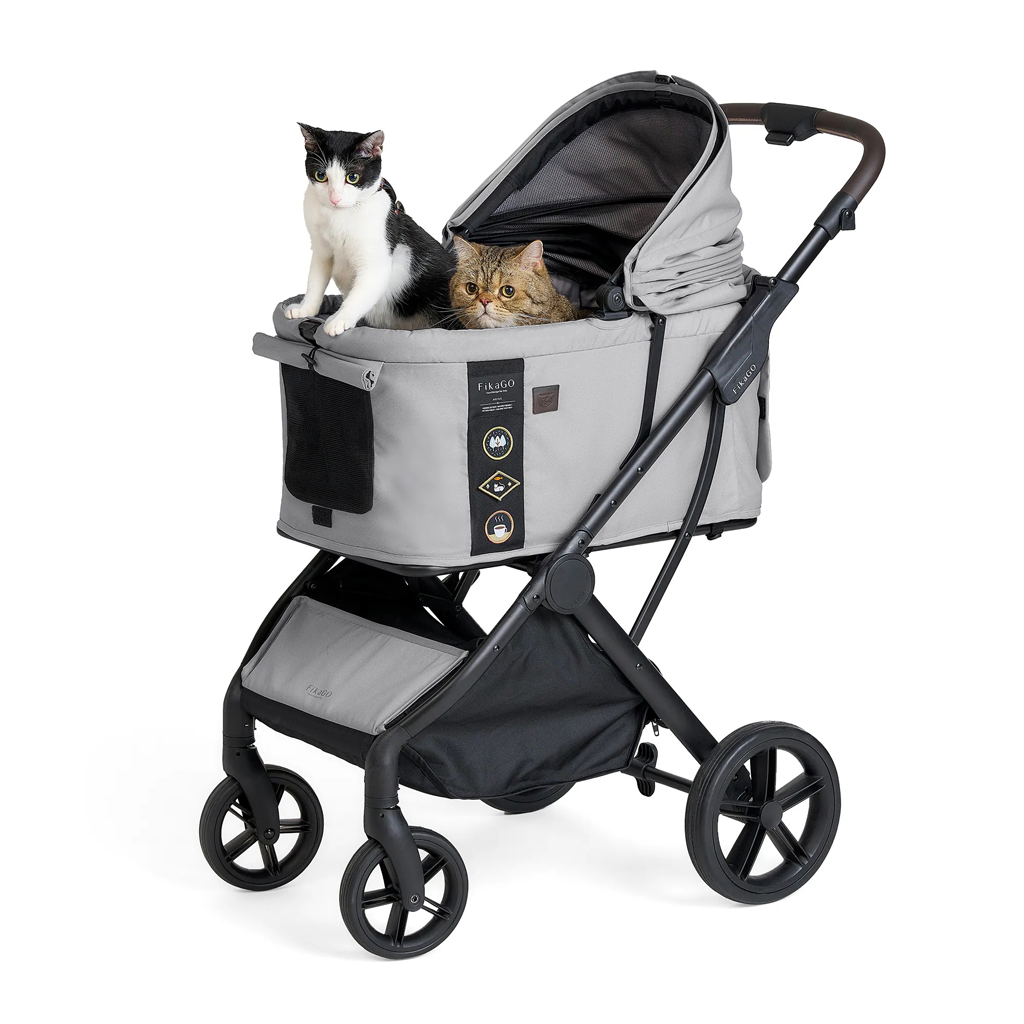 FIKAGO Kočík pre mačky / psov AGILE2 Soft Grey