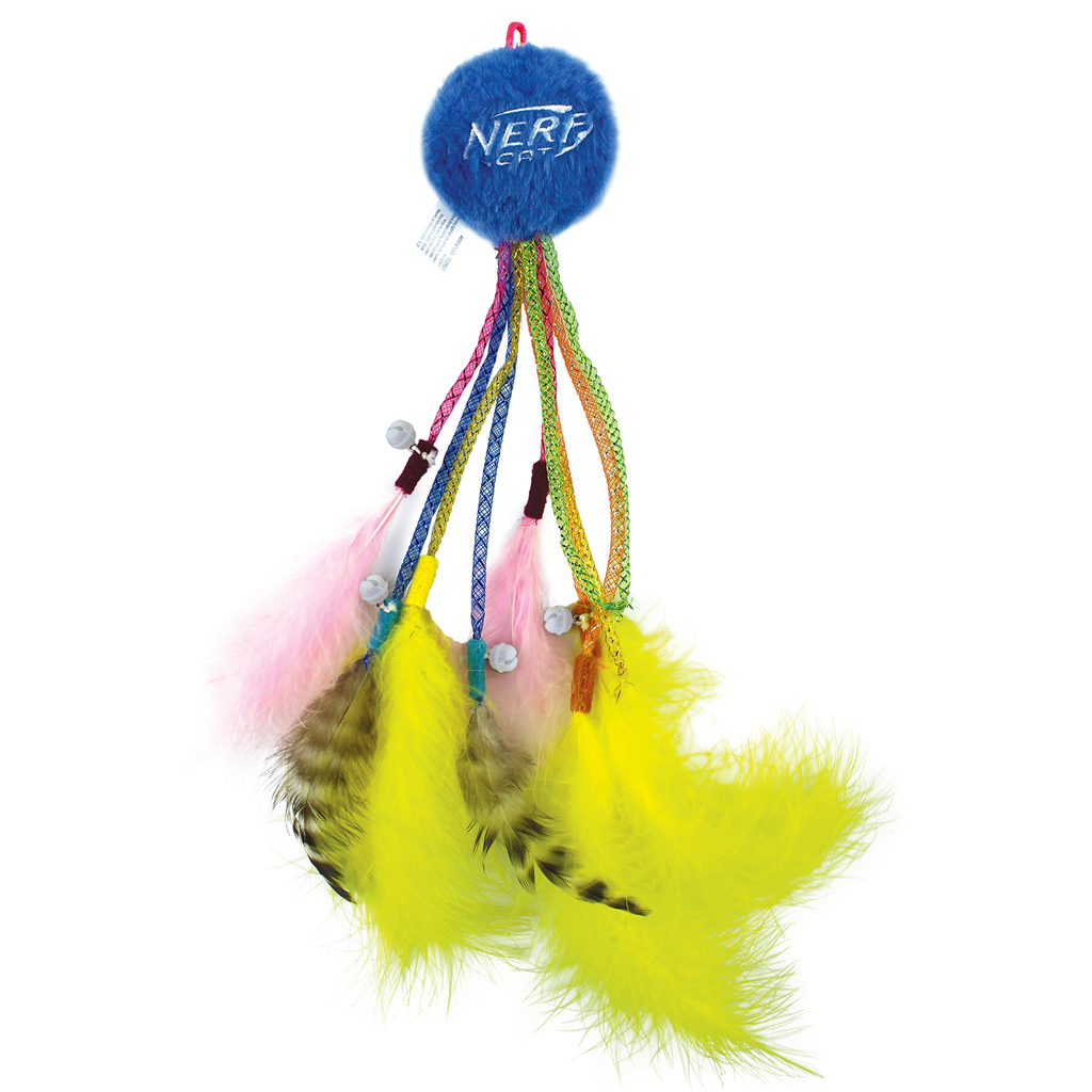 NERF CAT Hračka pre mačky chobotnička s rolničkami a paličkou 30 cm