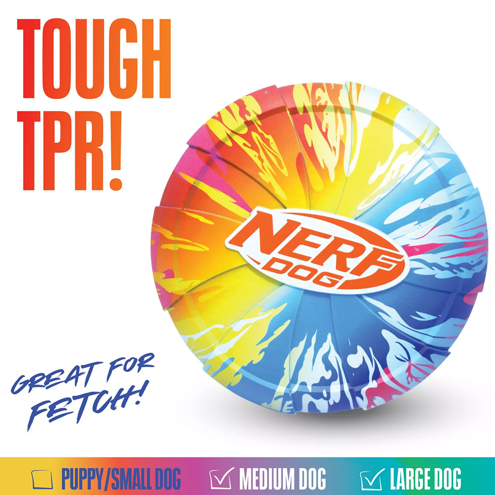 NERF DOG Hračka pre psov disk s farebným úchopom 24 cm