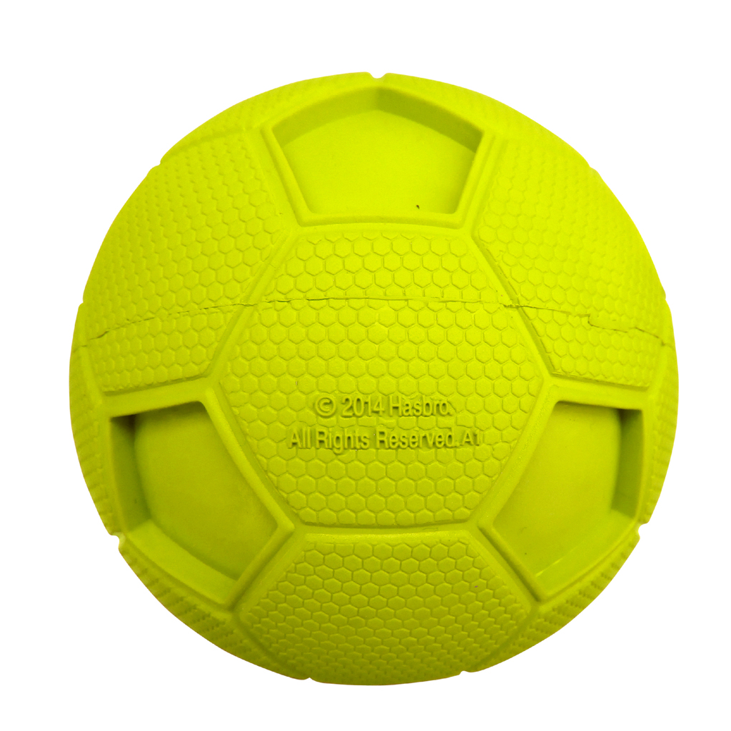 NERF DOG Hračka pre psov gumová pískacia futbalová lopta 10 cm