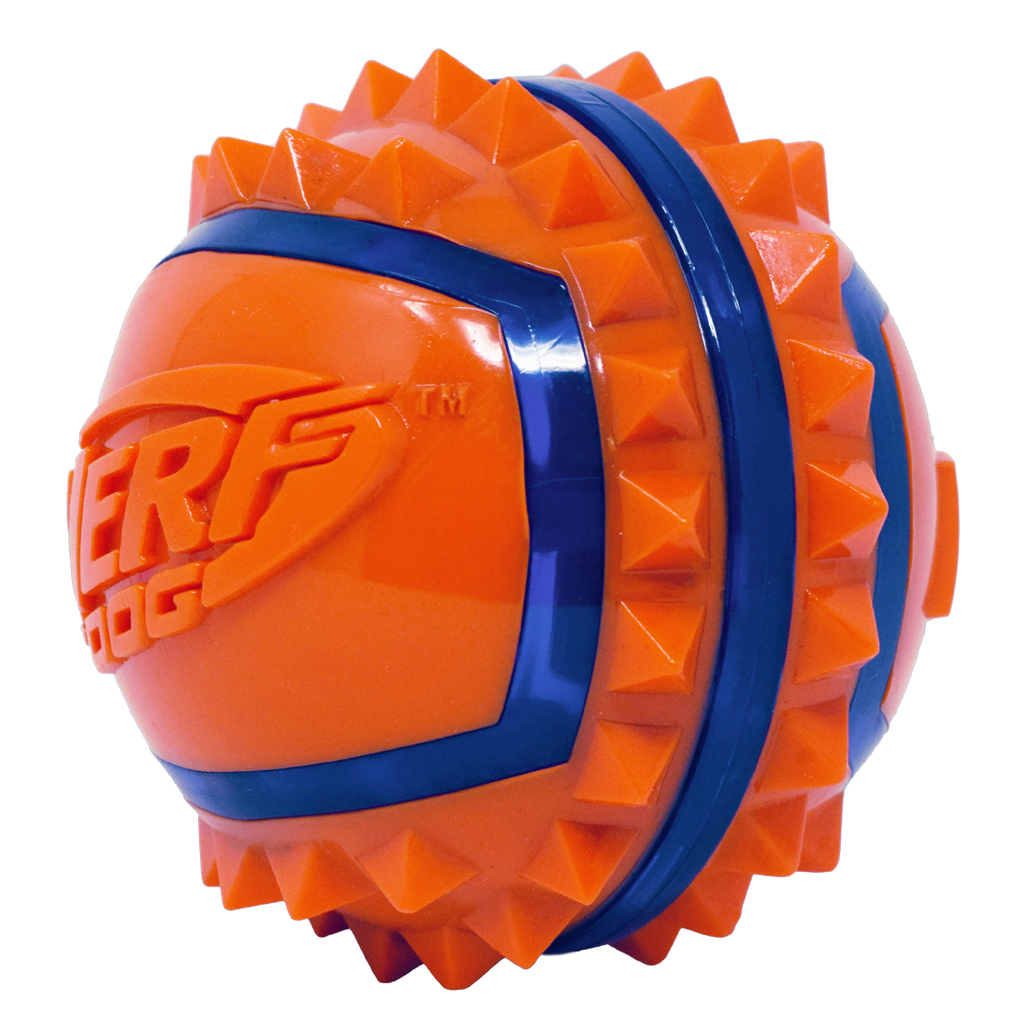 NERF DOG Hračka pre psov loptička so spikmi 9 cm