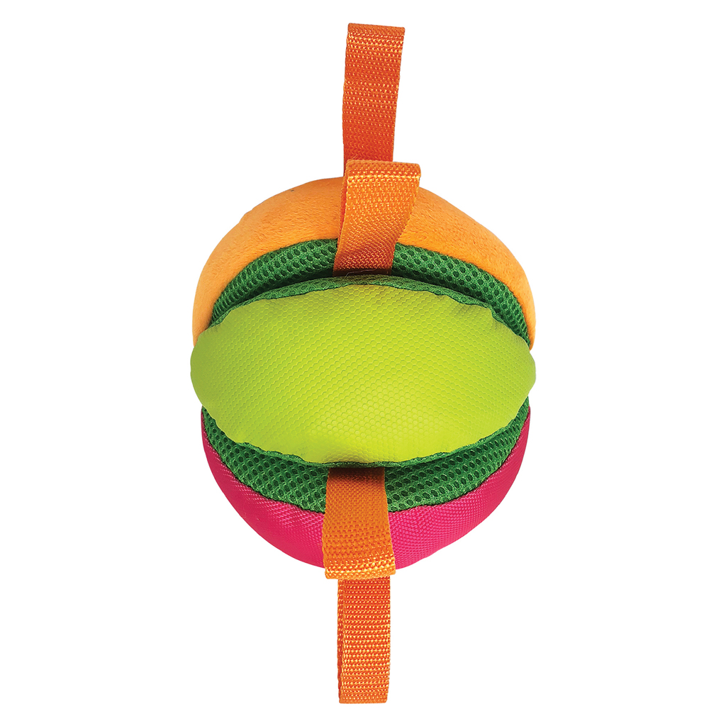 NERF DOG Hračka pre psov plyšová pískacia a chrumkavá loptička 15 cm