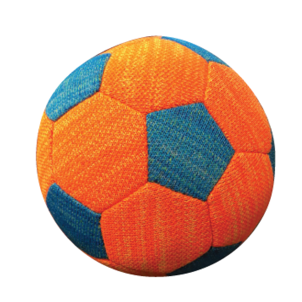 NERF DOG Hračka pre psov X-pletená pískacia futbalová lopta 12,5 cm