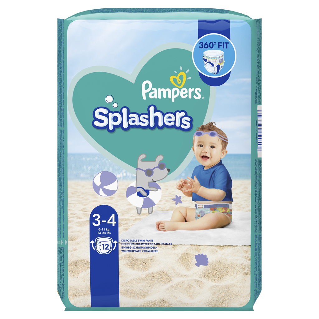 PAMPERS Nohavičky plienkové do vody Splashers vel.3 (12 ks) 6-11 kg