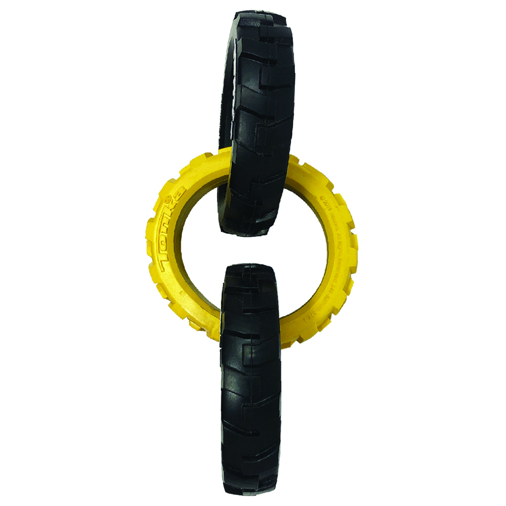 TONKA Hračka pre psov gumové 3-kruhové ťahadlo s flexibilným vzorom 27 cm