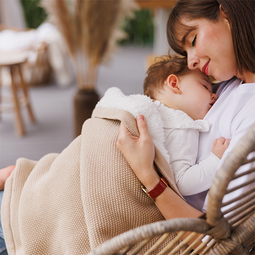 BABYONO Deka bavlnená s fleecovou podšívkou 75 x 100 cm béžová