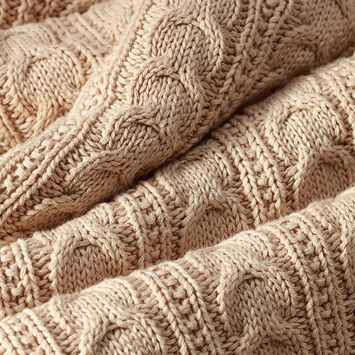 BABYONO Deka bavlnená s fleecovou podšívkou 75 x 100 cm svetlo hnedá