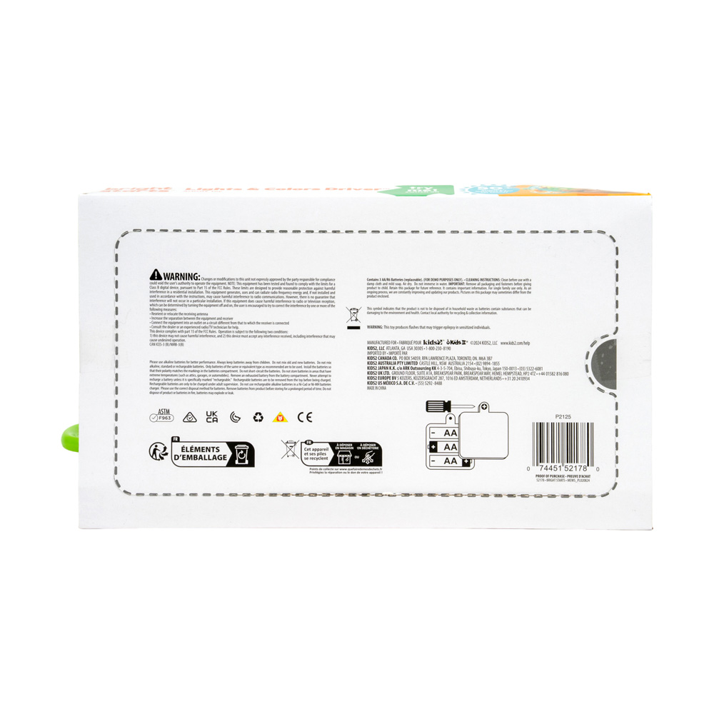 BRIGHT STARTS Hračka hudobná svetelná volant Lights&amp;Colors Driver™ 6m+