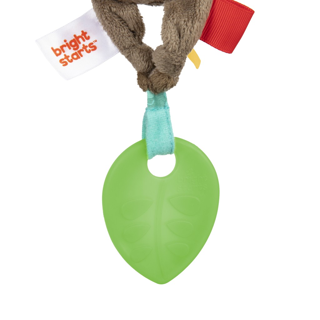 BRIGHT STARTS Hračka s melódiou na C krúžku Pull, Play &amp; Boogie™ opica 0m+