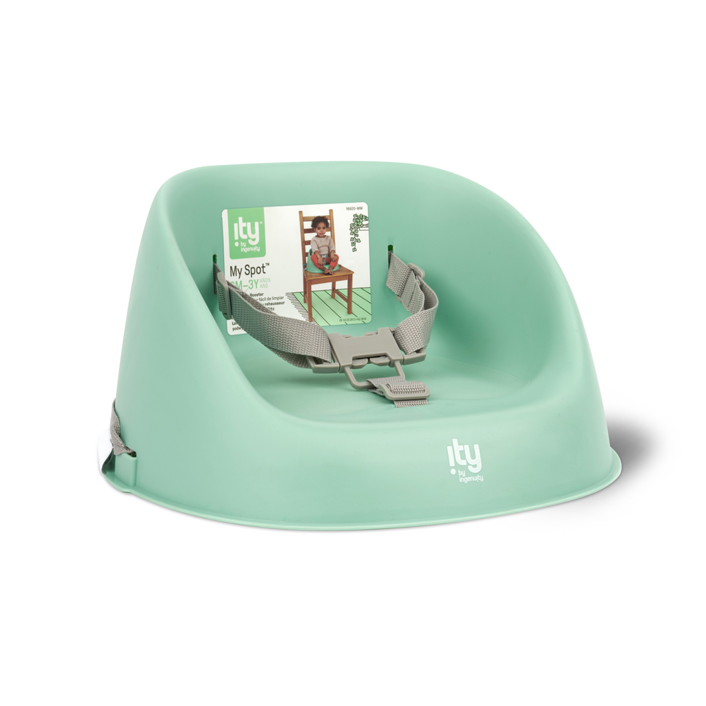 INGENUITY Jedálenská stolička na stoličku  Easy Clean Booster Green do 15KG