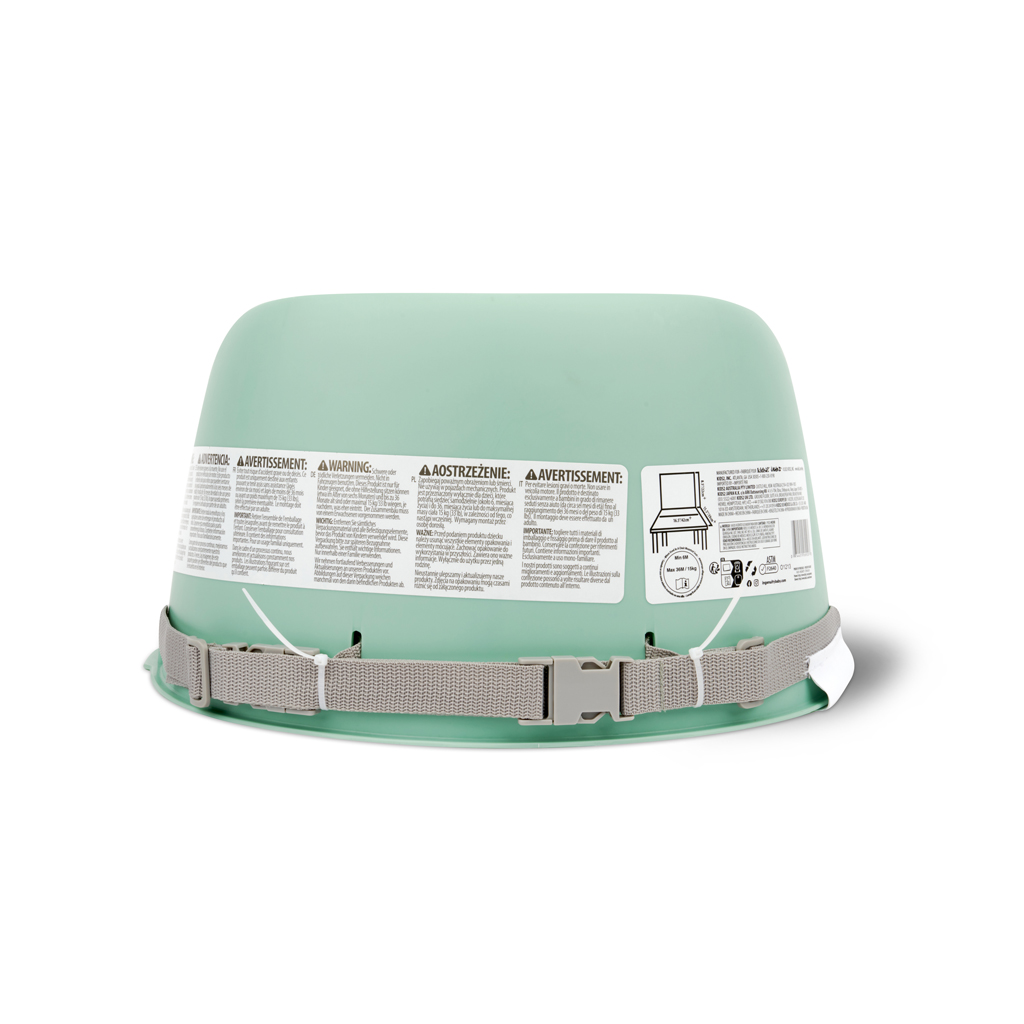 INGENUITY Jedálenská stolička na stoličku  Easy Clean Booster Green do 15KG