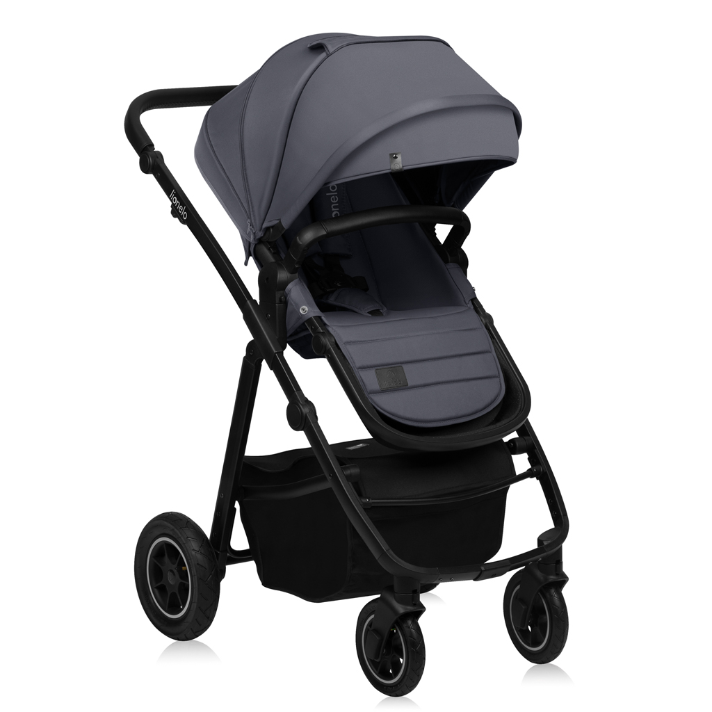 LIONELO Kočík kombinovaný Amber Plus 3v1 Grey Graphite