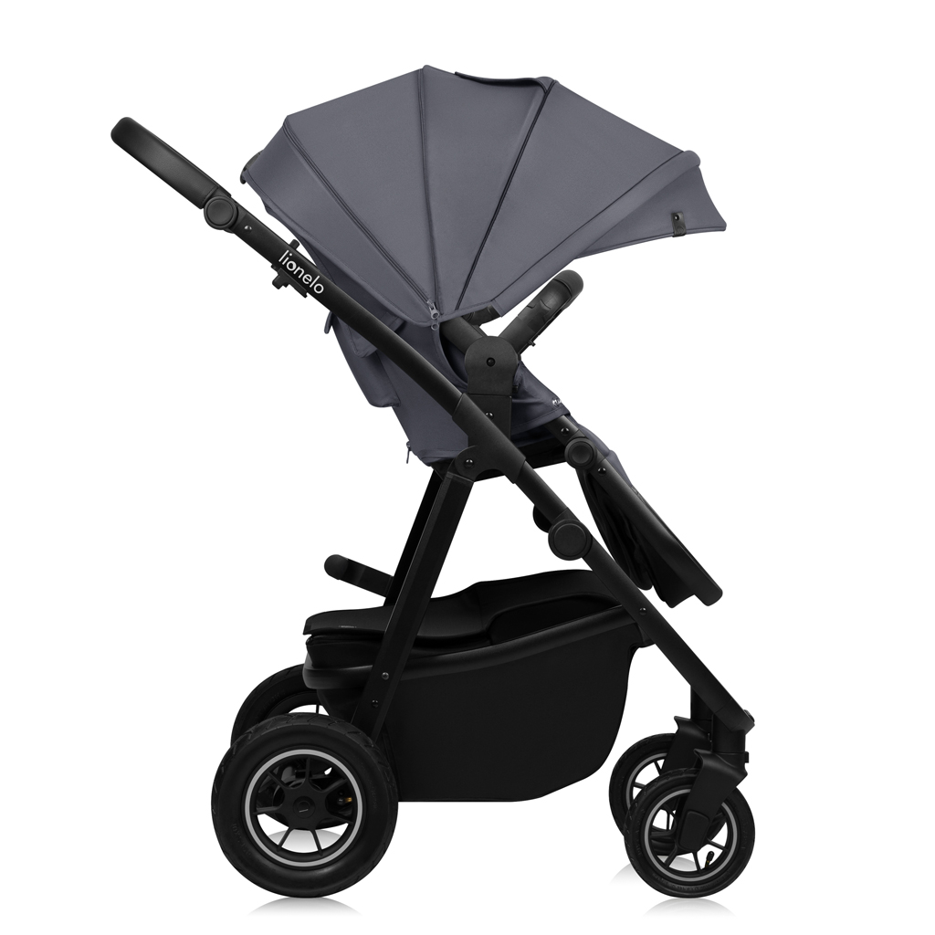 LIONELO Kočík kombinovaný Amber Plus 3v1 Grey Graphite