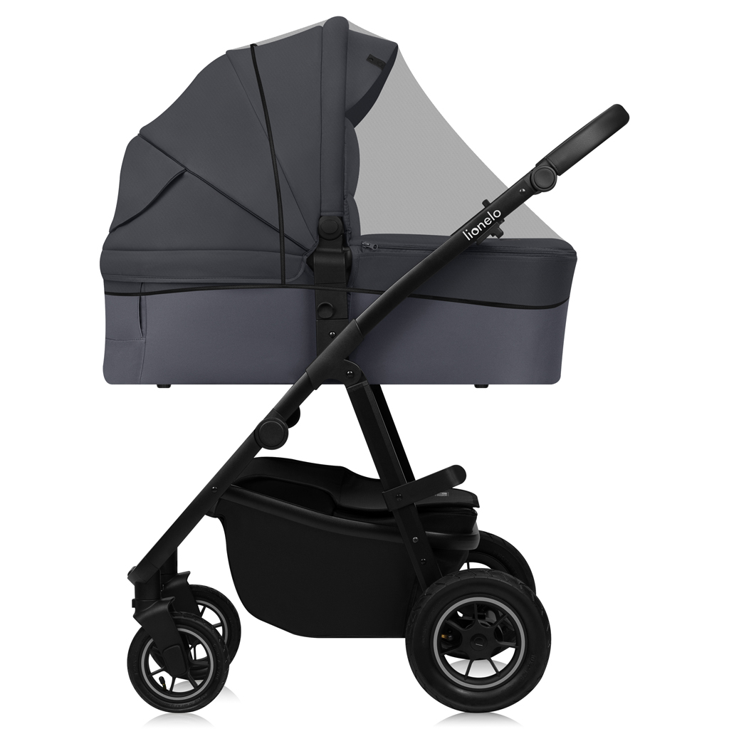 LIONELO Kočík kombinovaný Amber Plus 3v1 Grey Graphite