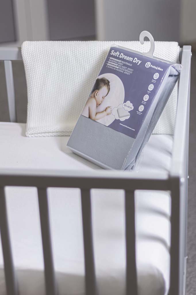 PETITE&amp;MARS Nepremokavá plachta nepremokavá Soft Dream Dry 120 x 60 White