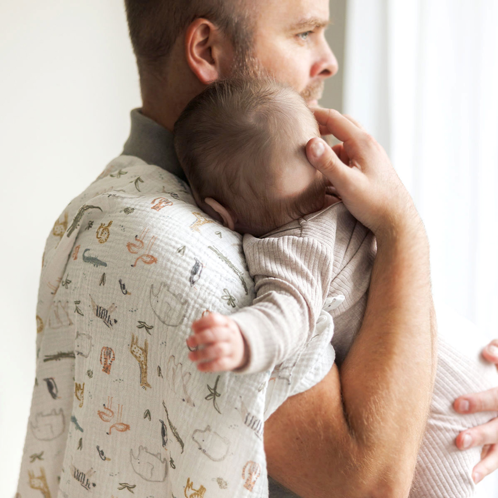 BABYONO Plienky mušelínové Super Soft 3 ks, Green 70 x 70 cm