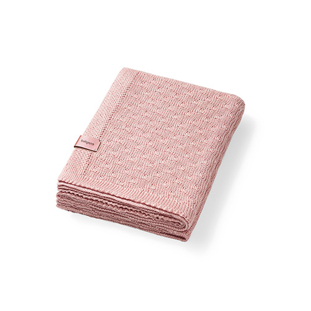 BABYONO Deka pletená bambusová Pink