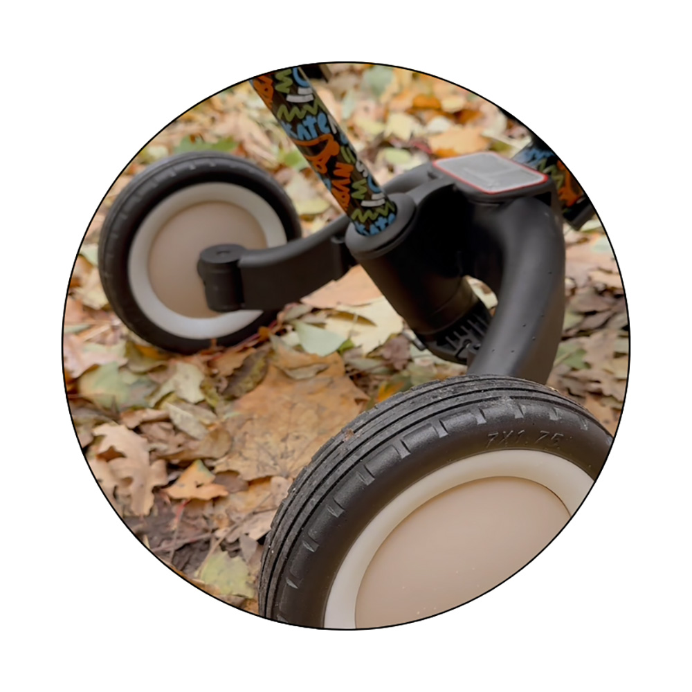 PETITE&amp;MARS Trojkolka multifunkčná 5v1 Turbo - limitovaná edícia Green Twist