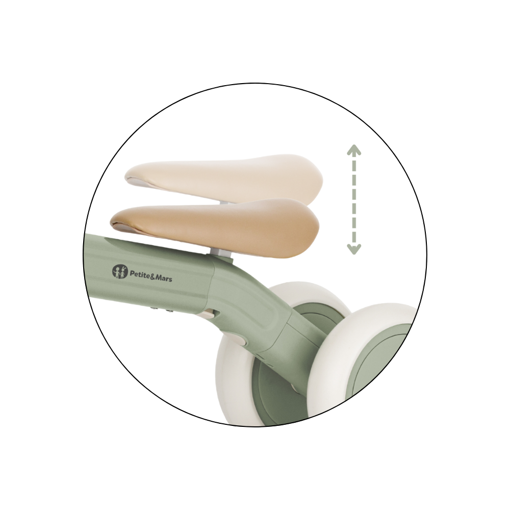 PETITE&amp;MARS Trojkolka multifunkčná 3v1 Bingo Sage Leaf